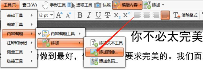 如何在PDF文件中插入图像 如何在PDF文件中插入图像